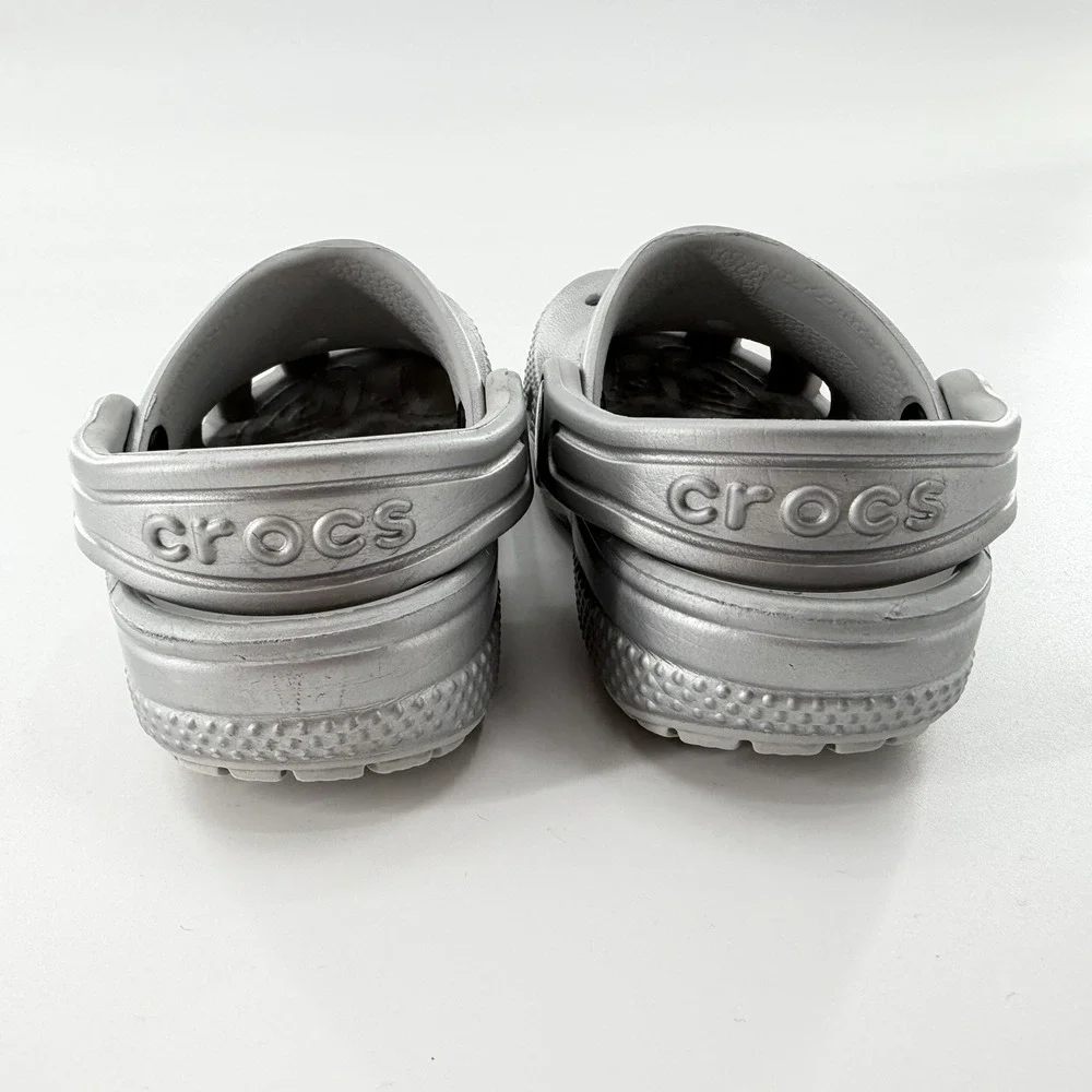 CROCS metallic silver